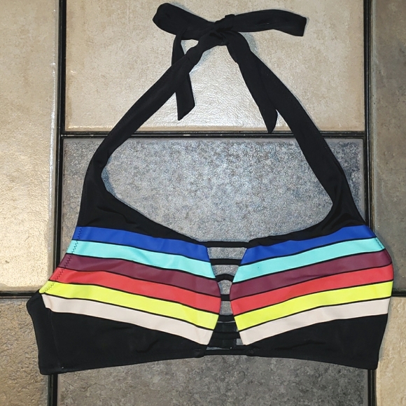 VS Pink Rainbow Bikini Top - Picture 2 of 5